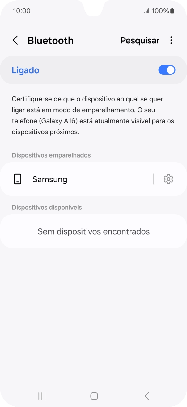 Prima a tecla de início para terminar e voltar ao ecrã inicial.