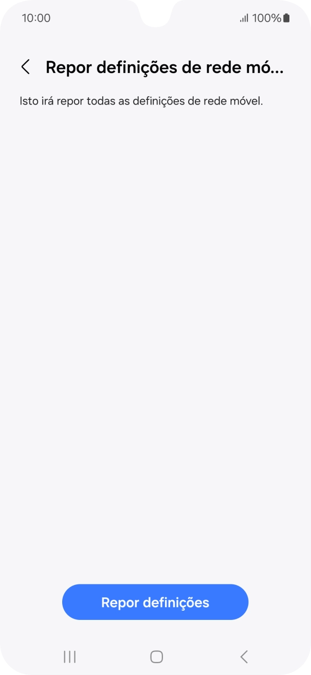 Prima Repor definições.