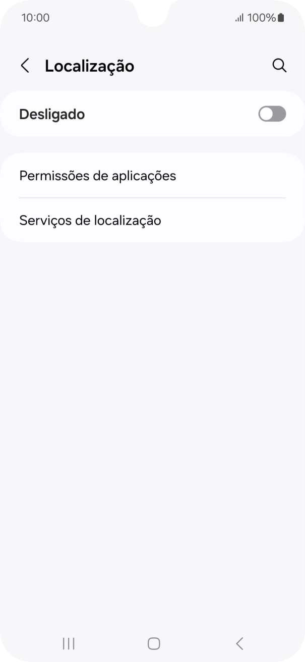 Prima o indicador para ativar ou desativar a função.