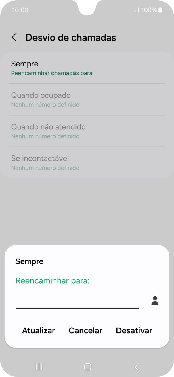 Introduza 123 e prima Ativar.