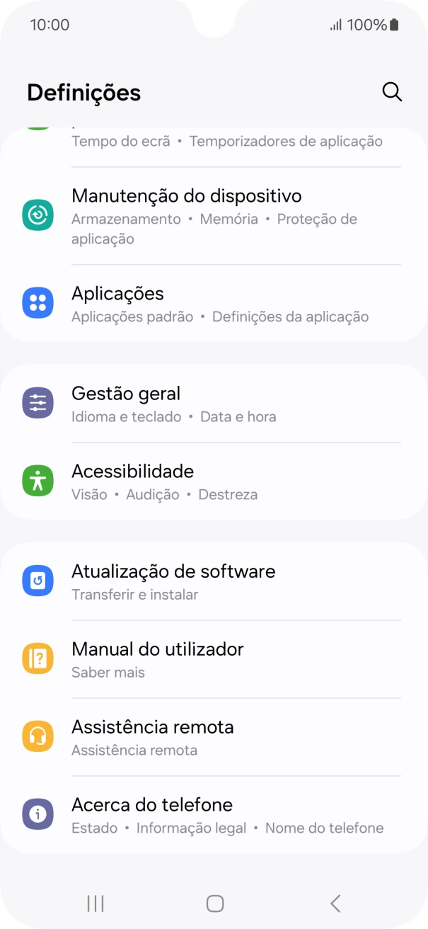 Prima Acerca do telefone.