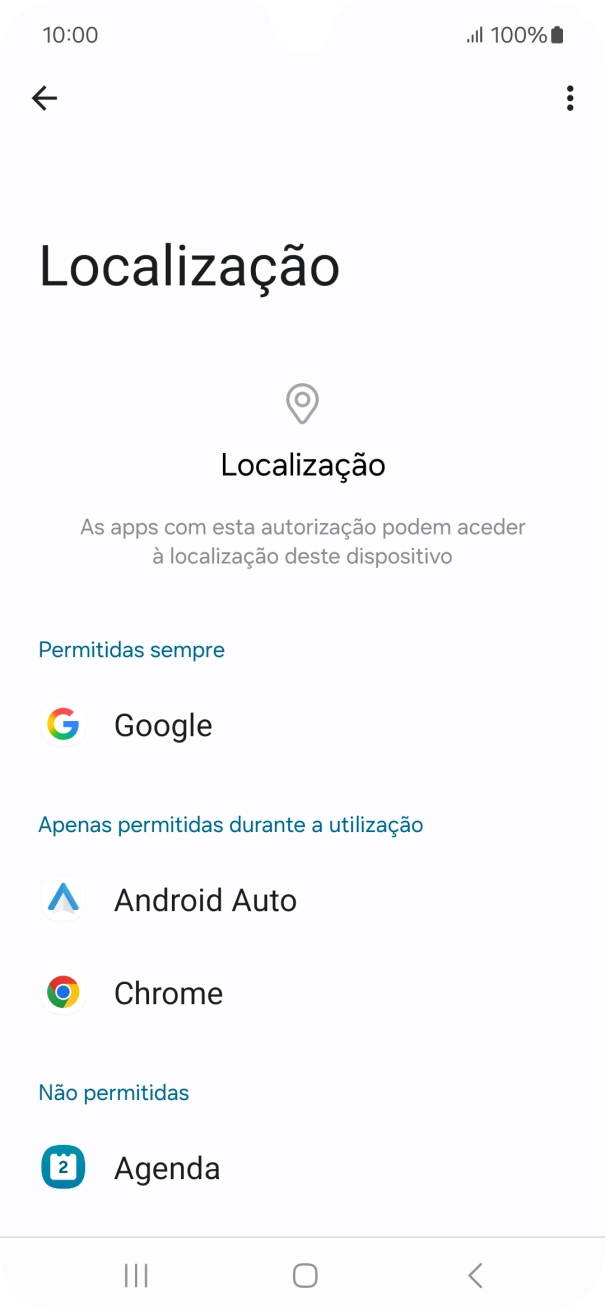 Prima a app pretendida.