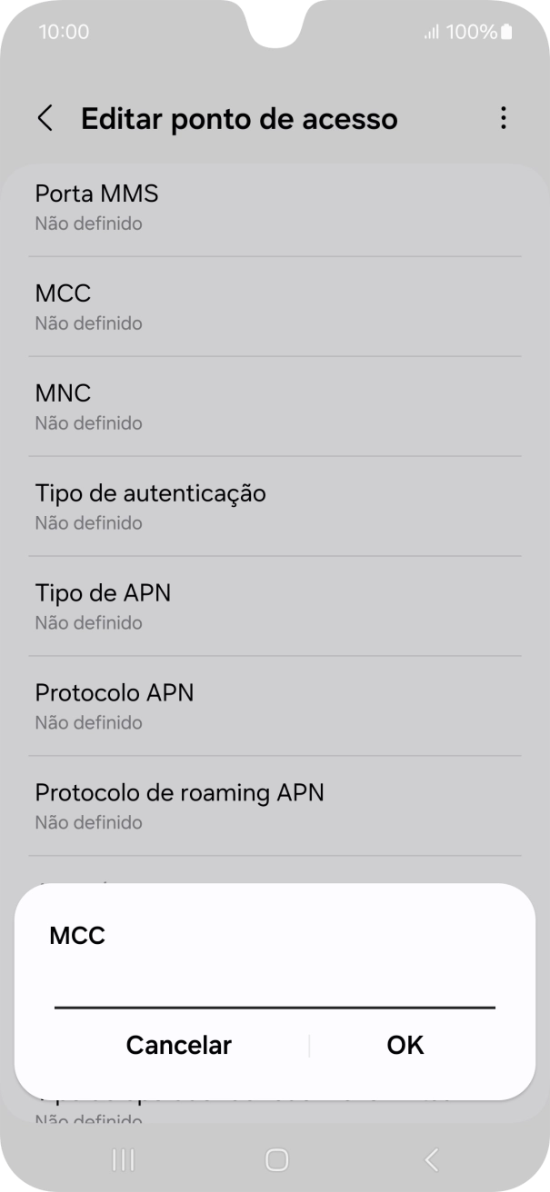 Introduza 268 e prima OK.