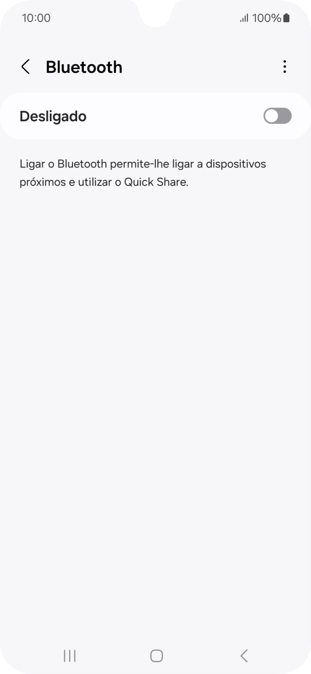 Prima o indicador para ativar a função.