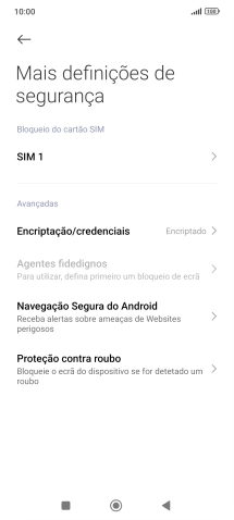 Prima o nome do cartão SIM.