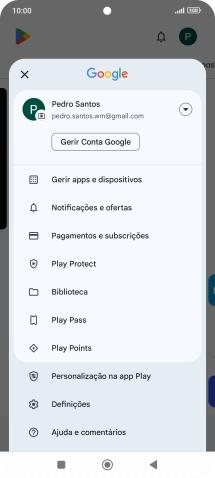 Prima Gerir apps e dispositivos.