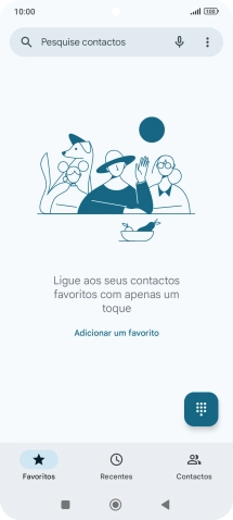 Prima o ícone de menu.