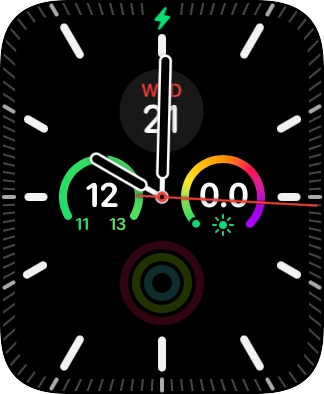 When the battery charging icon is displayed, the battery is charging.