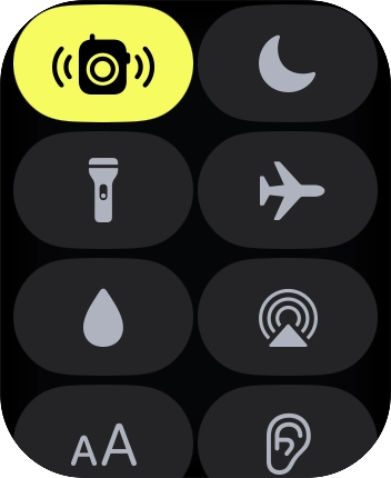 Press the flight mode icon to turn the function on or off.