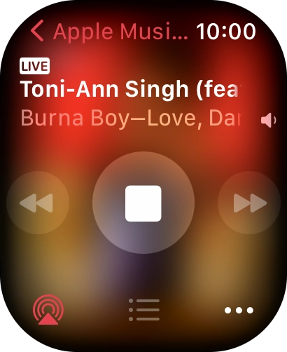 Press arrow left to return to the list.