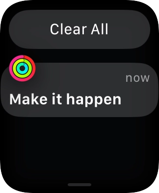 Press the required notification to open it.