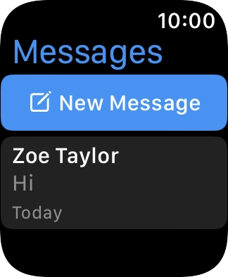 Press the required text message.