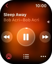 Turn the Digital Crown to select the required volume.