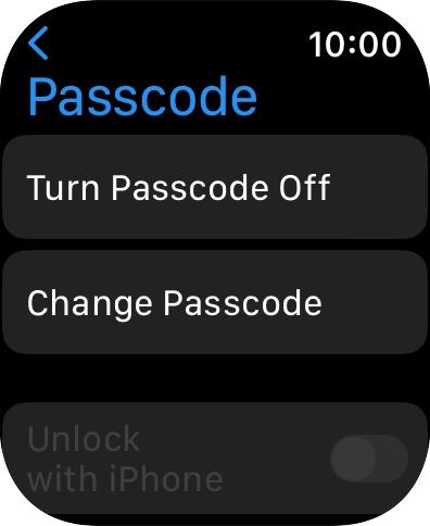 Press Turn Passcode Off and key in the current lock code.