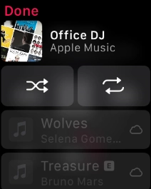 Press the shuffle icon.