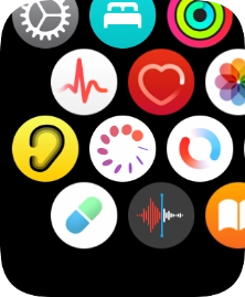 Press the heart rate sensor icon.