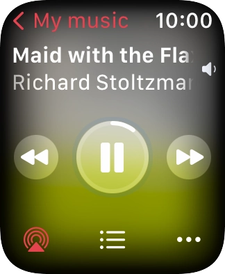 Turn the Digital Crown to select the required volume.