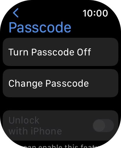 Press Turn Passcode Off and key in the current lock code.