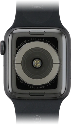 Image 2: Back view of the Apple Watch Series 6
