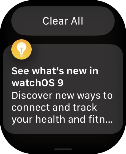 Press the required notification to open it.