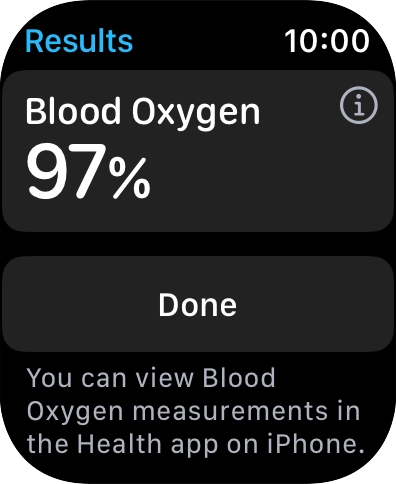 Your result is displayed on the screen.