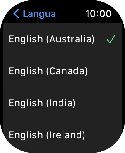 Press the required language.