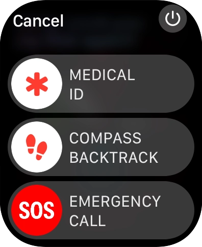 Press the power off icon.
