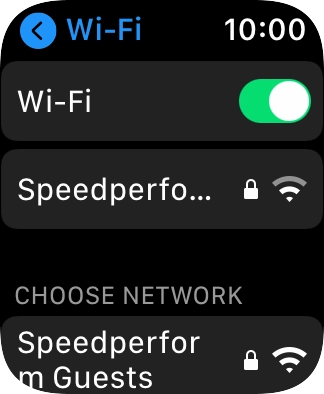 Press the Digital Crown to return to the home screen.