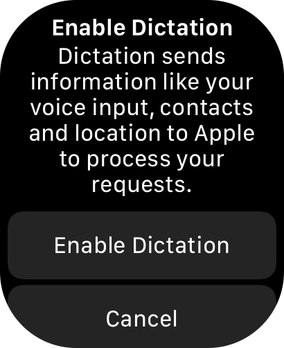 Press Enable Dictation.