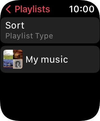 Press the required playlist. Press the required playlist.