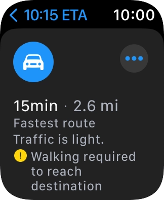 Press the required route.