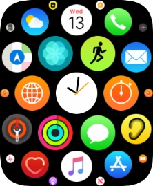 Press the message icon.