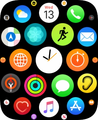 Press the message icon.
