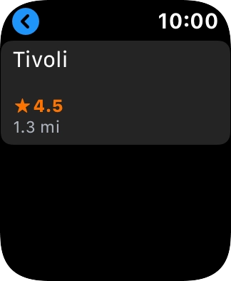 Press the required destination.
