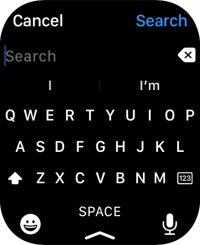 Press the microphone icon to turn on voice input.