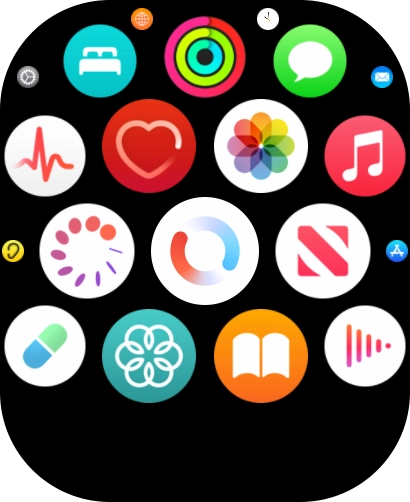 Press the heart rate sensor icon. Press the heart rate sensor icon.