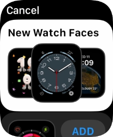 Turn the Digital Crown to see the different watch faces.