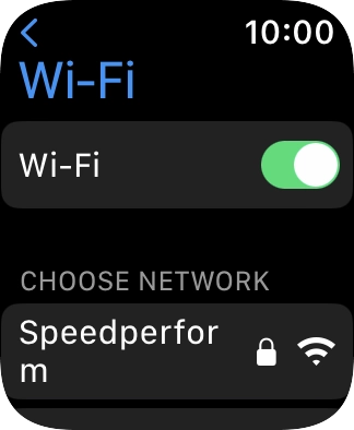 Press the required Wi-Fi network.
