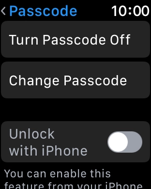 Press Turn Passcode Off and key in the current lock code.