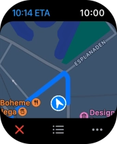 Turn the Digital Crown to zoom in or out on the map.