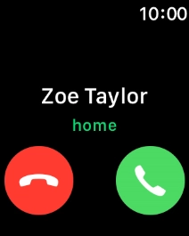 Press the Digital Crown when you get a call. Press the Digital Crown when you get a call.