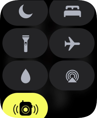 Press the flight mode icon to turn the function on or off.