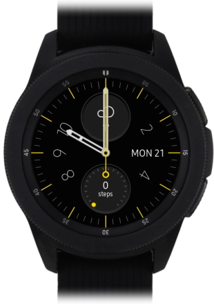 Image 1: Front view of the Samsung Galaxy Watch