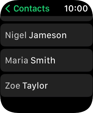 Press the required contact.