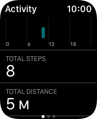 Keep sliding upwards and follow the instructions on the screen to see an activity summary for the current week or to adjust the daily activity goal. Keep sliding upwards and follow the instructions on the screen to see an activity summary for the current week or to adjust the daily activity goal.