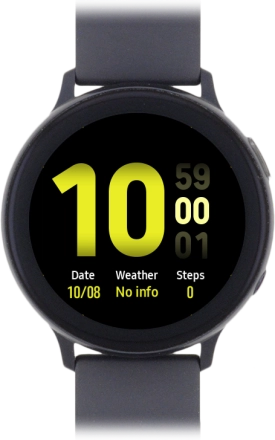 Image 1: Front view of the Samsung Galaxy Watch Active2