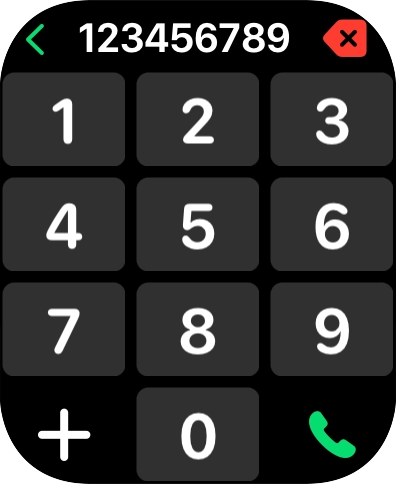 Key in the required number and press the call icon.