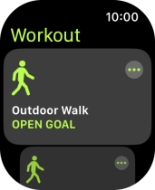 Press the required training activity to start it.