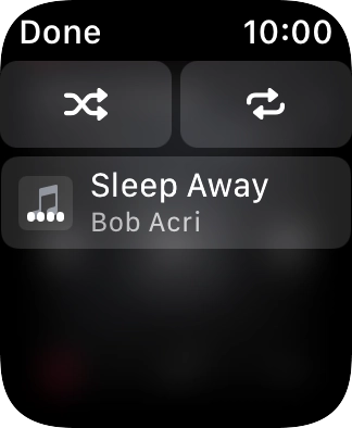 Press the shuffle icon. Press the shuffle icon.