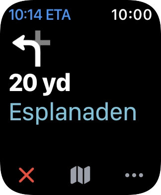 Follow the instructions on the screen to go to the required destination.